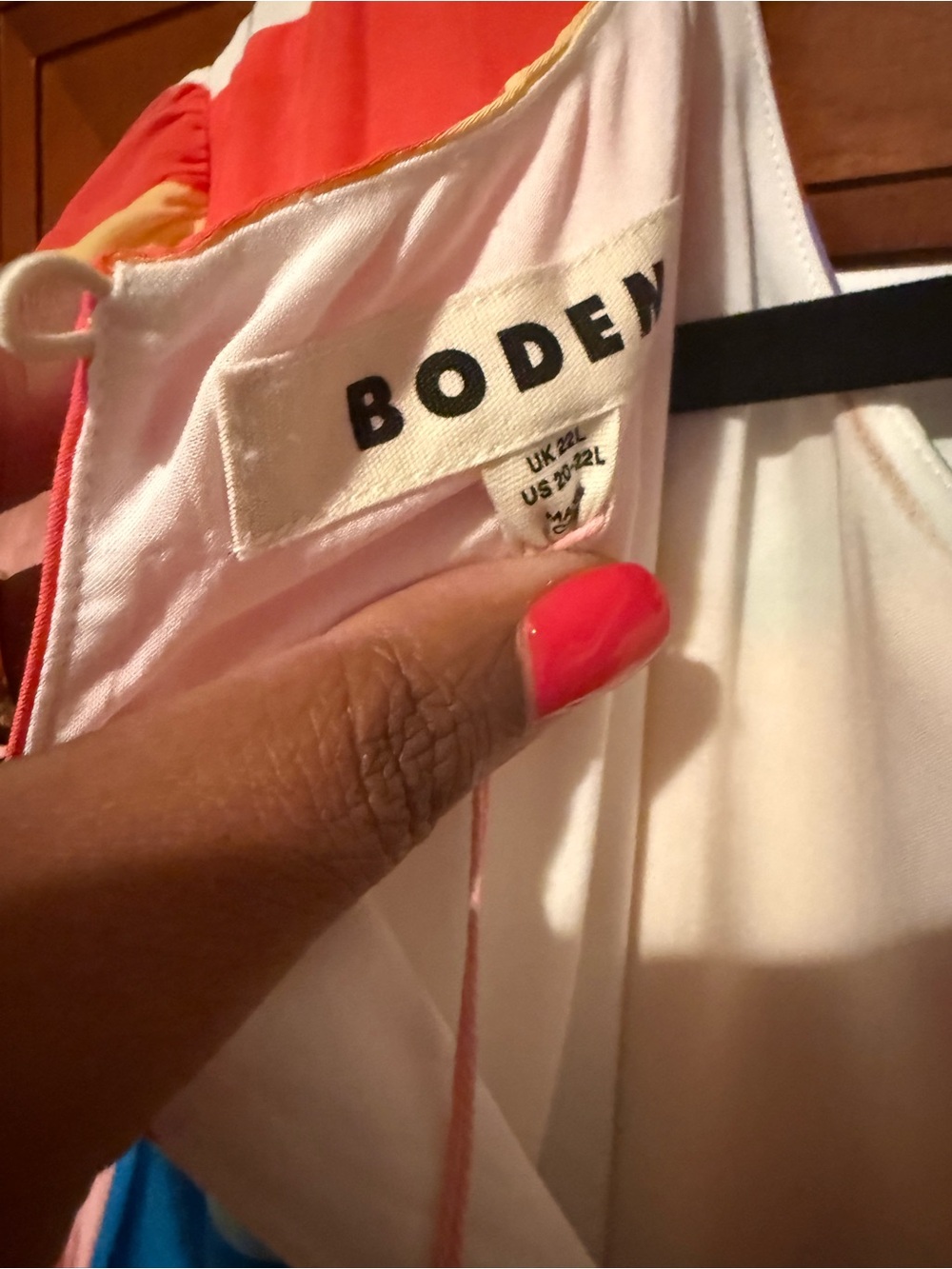 Boden Rainbow Short Sleeve dress - Picture 3 of 5